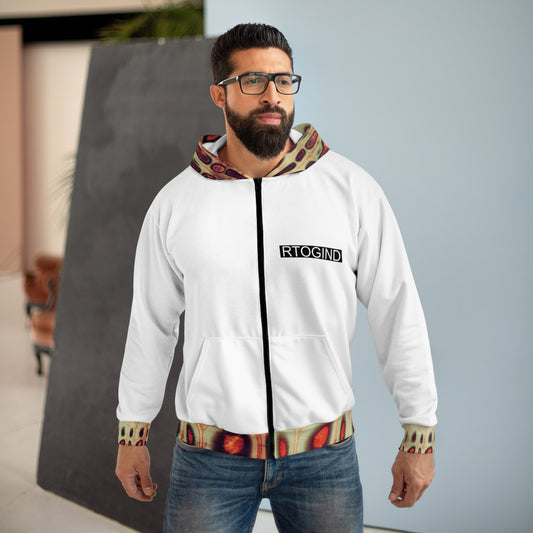 RCNSONS Unisex Zip Street Walk Hoodie (AOP)