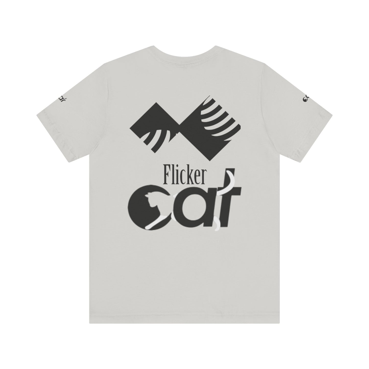 Flicker Cat Graphic Tee - Unisex Jersey Short Sleeve T-Shirt for Cat Lovers