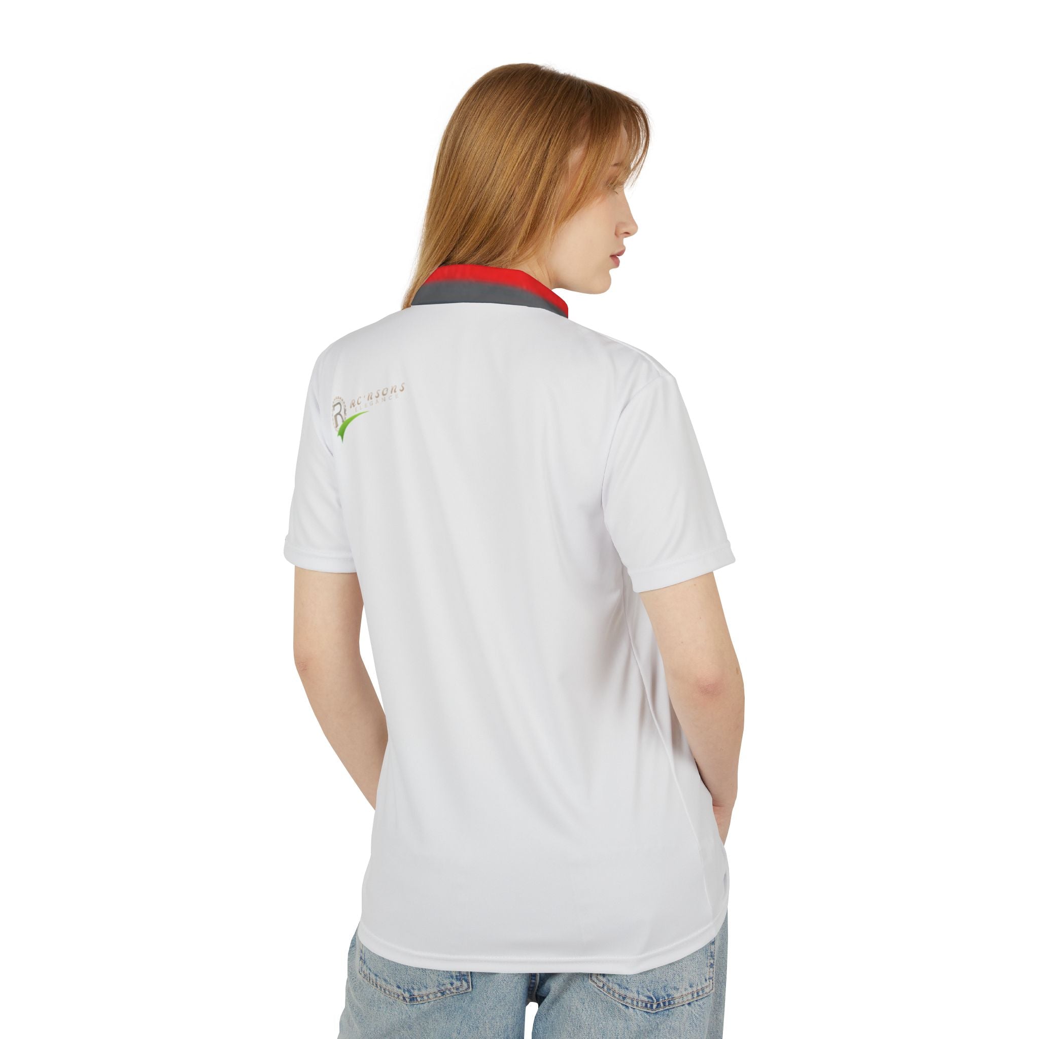 R.Elegance Schal Polo Shirt  White