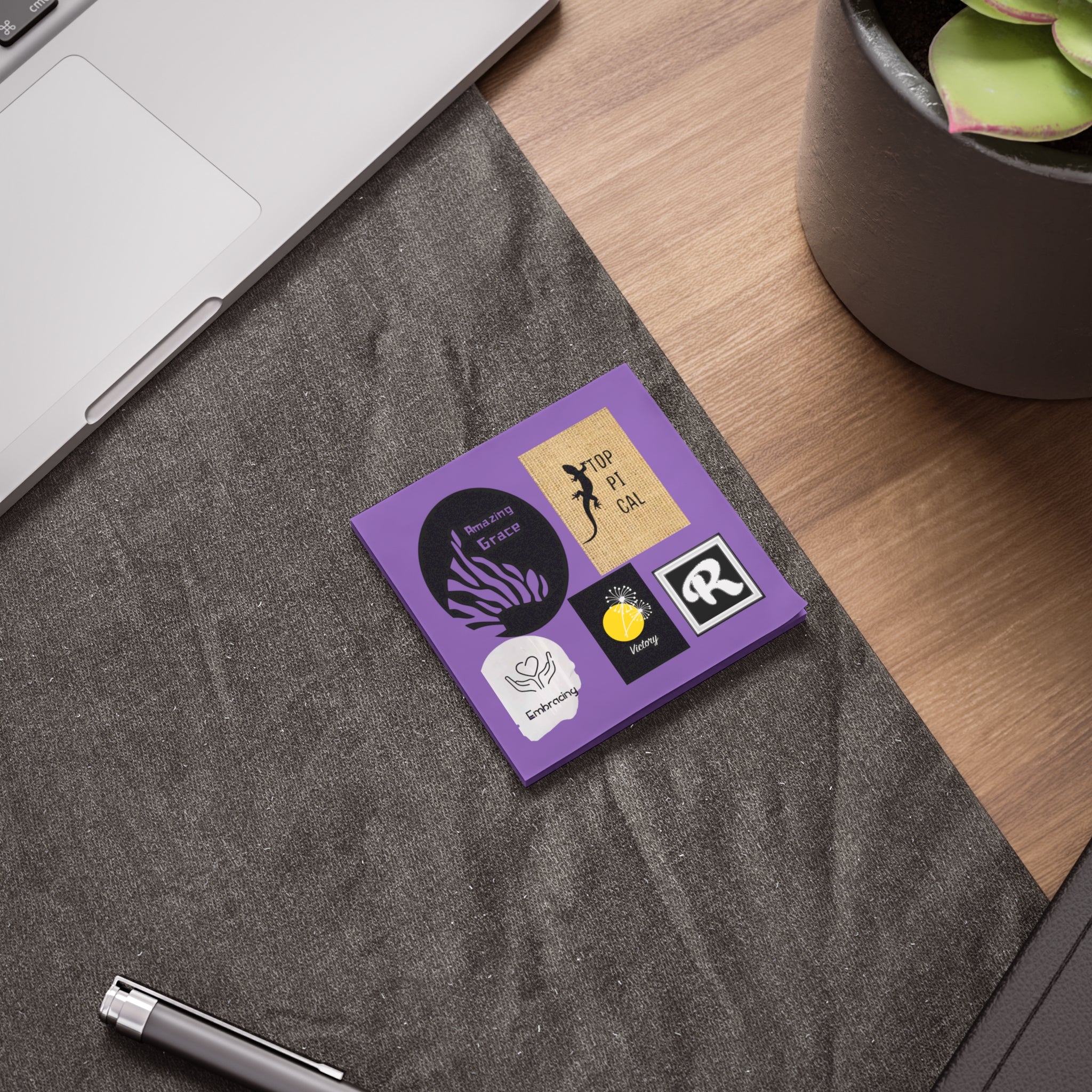 Stylish Post-it® Note Pads - Motivational Desk Accessory for Home or Office, Creative Organization, for Students, Teachers..