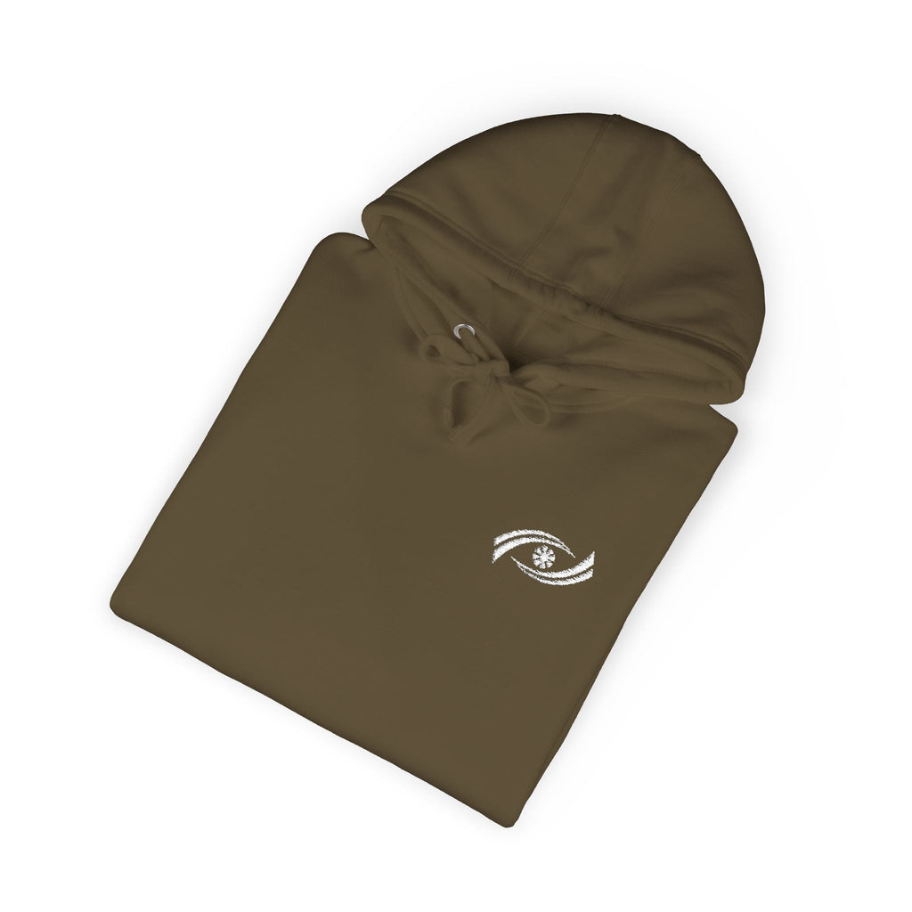 Cozy Unisex Fleece Hoodie with Artistic Design, Casual Wear, Gift for Him/Her, Fall Fashion, Everyday Comfort Printify
