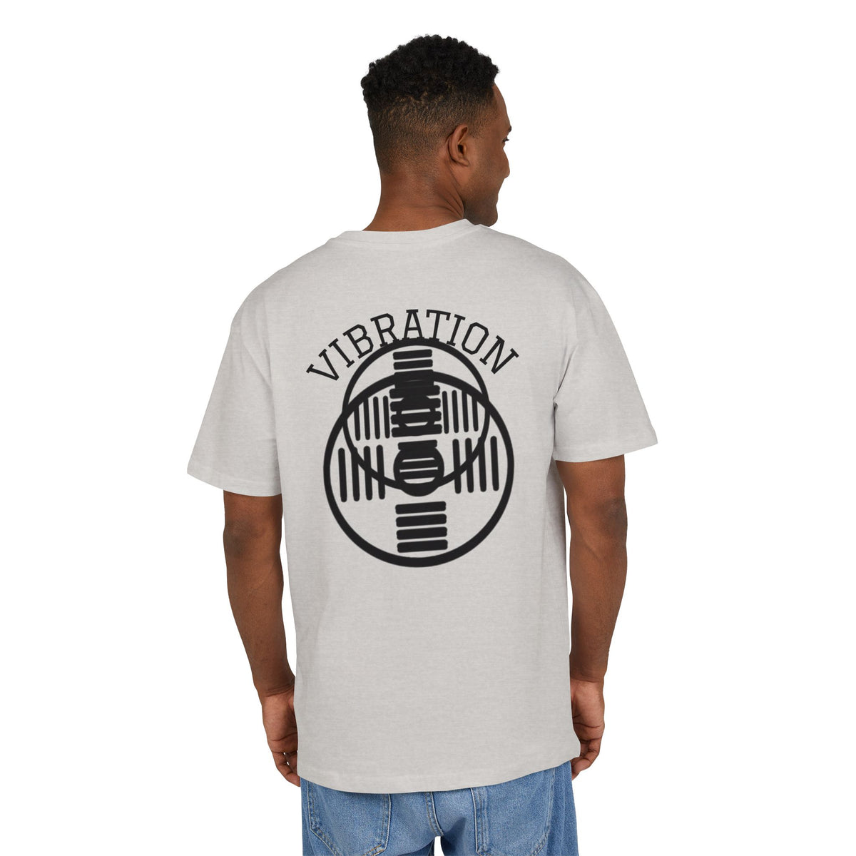 Unisex Vibration Oversized Tee | Comfortable Streetwear, Gym Apparel, Gift for Fitness Lovers, Casual Daily Wear, Graphic Tee