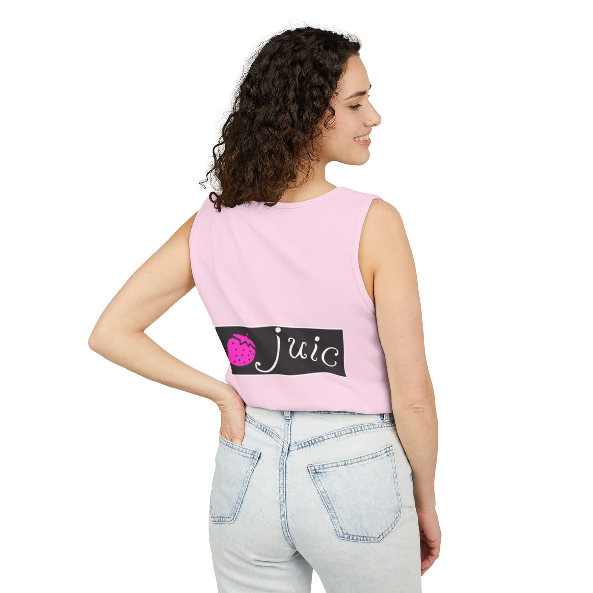Juice-Themed Unisex Tank Top, Perfect for Summer Outings, Pool Parties, and Fruit Lovers