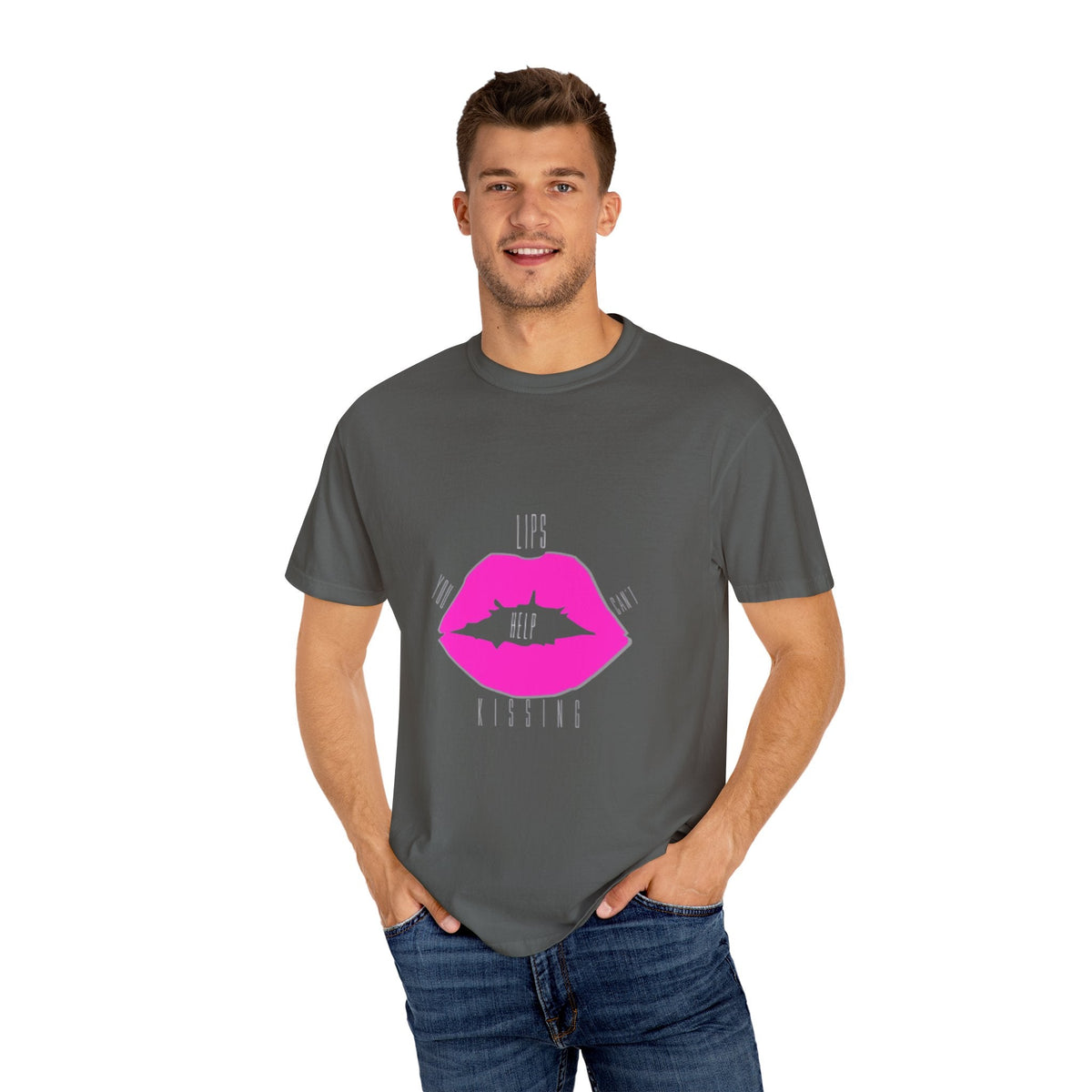 Kiss Mark Graphic Tee, Trendy Unisex T-shirt for Casual Wear, Perfect for Birthdays, Valentine’s Day, or Fun Gatherings, Statement Shirt Printify