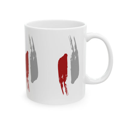 Modern Abstract Ceramic Mug - Artistic Coffee Cup, Trendy Drinkware, Unique Gift for Art Lovers, Home Decor, Kitchen Accessory Printify