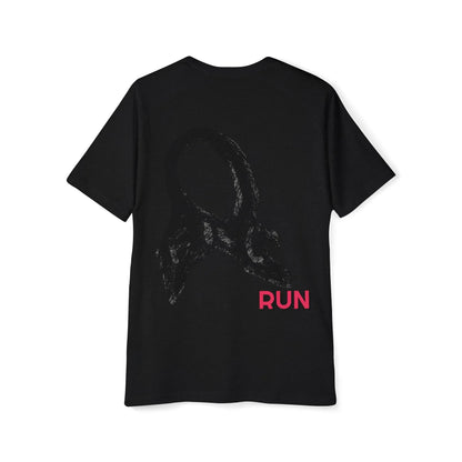 Men's Raglan T-Shirt with Frc Art Run Design Printify