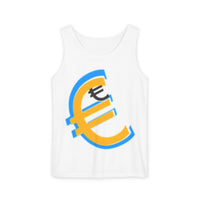Stylish Euro Currency Unisex Tank Top - Casual Summer Apparel
