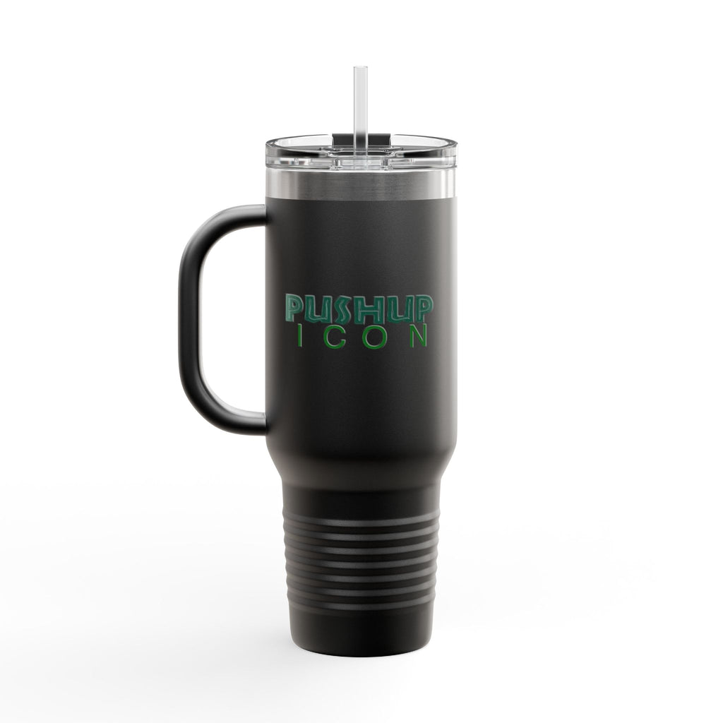 Inspirational Insulated Travel Mug - 40oz with Pushup Icon Design