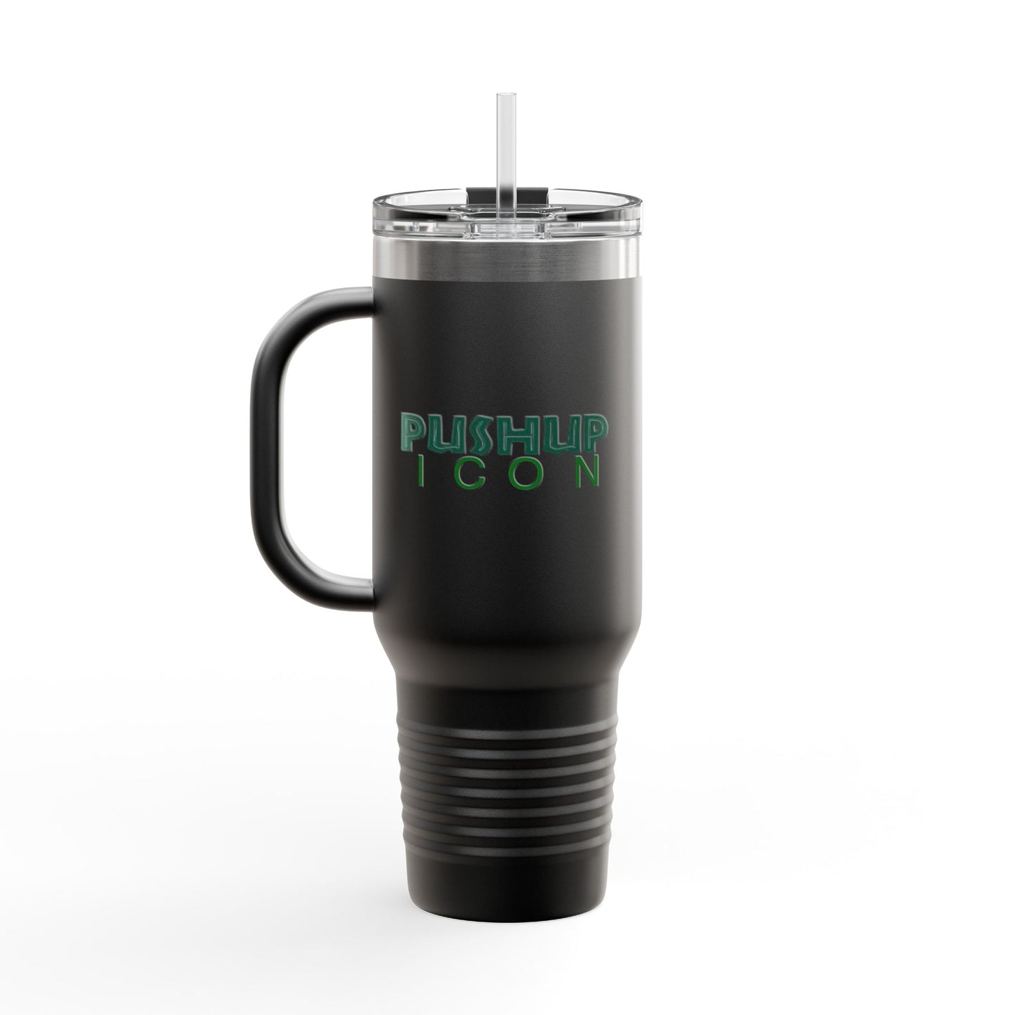 Inspirational Insulated Travel Mug - 40oz with Pushup Icon Design