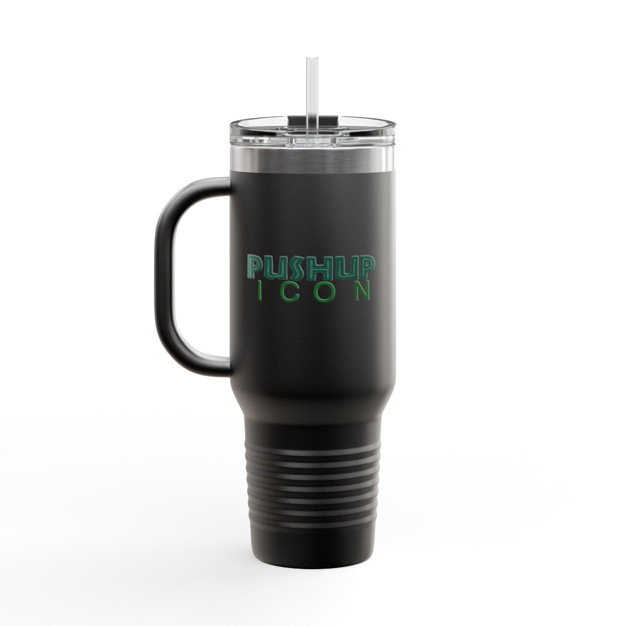 Inspirational Insulated Travel Mug - 40oz with Pushup Icon Design