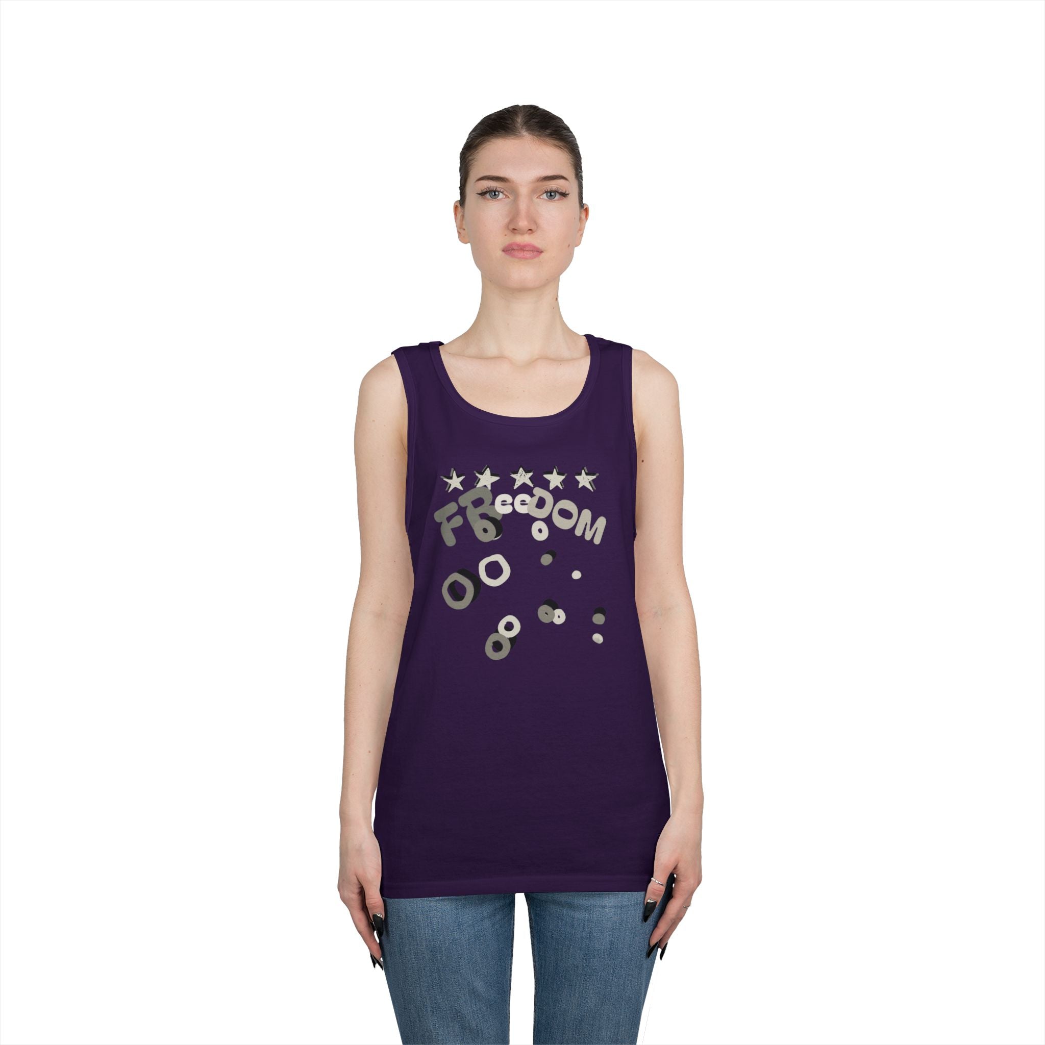 Heavy Cotton Tank Top-Freedom