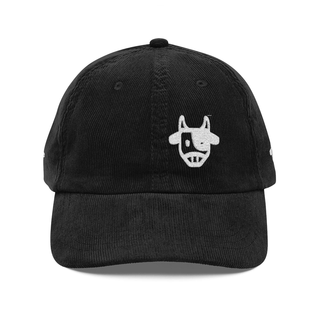 Corduroy Cap with Embroidered Design, Trendy Accessories for Fashion Lovers, Unique Gift for Holidays, Casual Daily Wear Printify