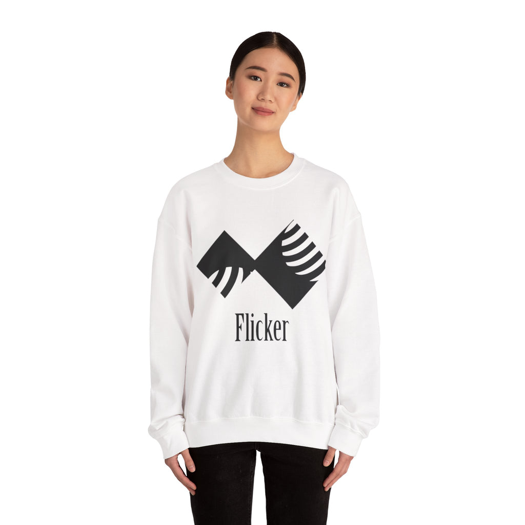 Flicker Unisex Heavy Blend Crewneck Sweatshirt - Cozy and Stylish
