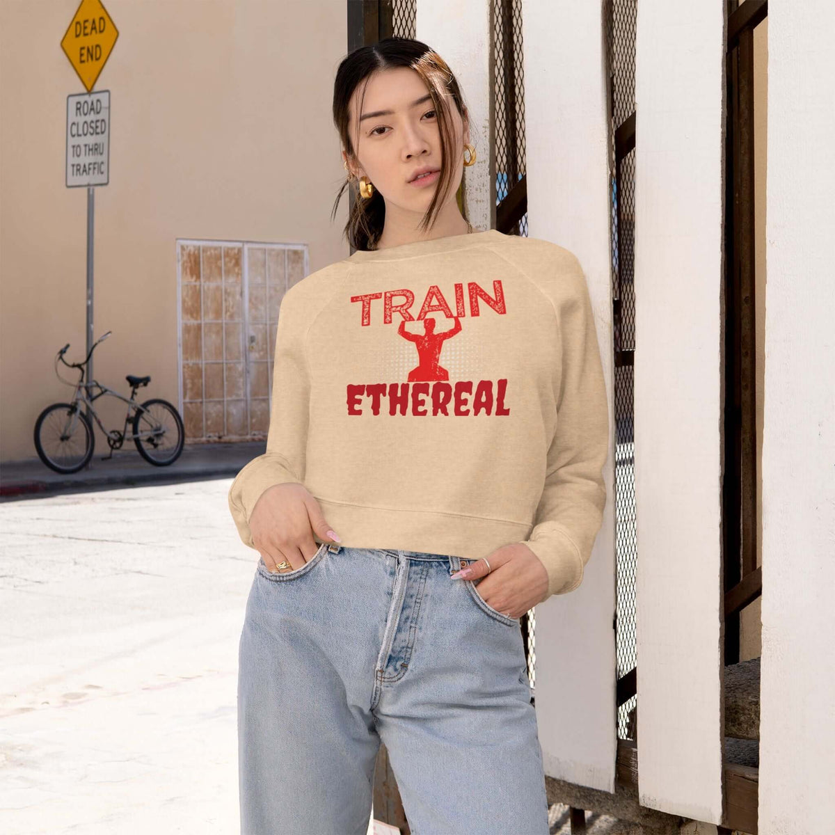 Cropped Pullover - Train Ethereal Design