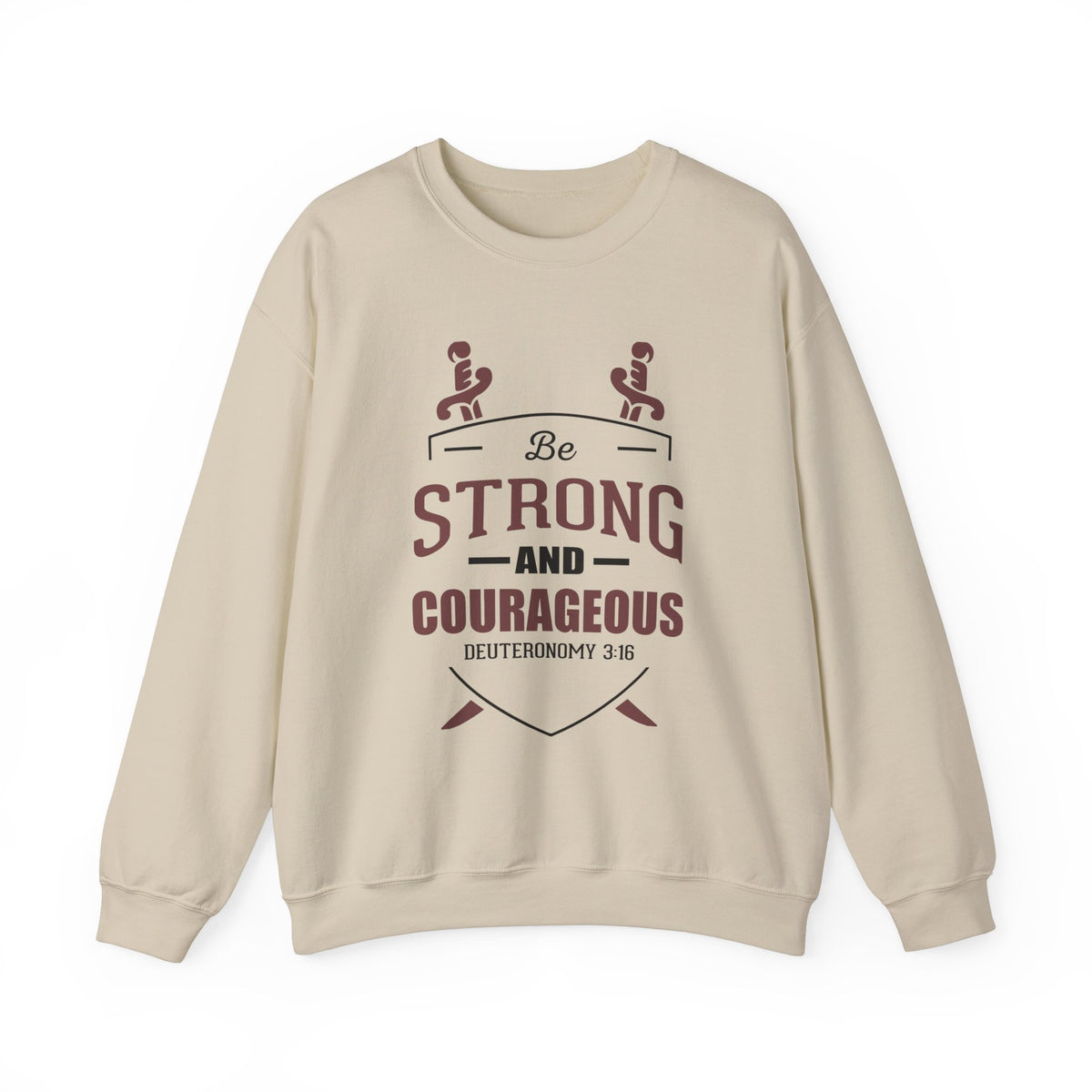 Soyez fort et courageux Sweat-shirt unisexe 