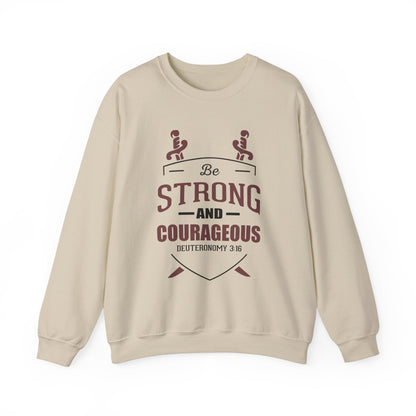 Soyez fort et courageux Sweat-shirt unisexe 