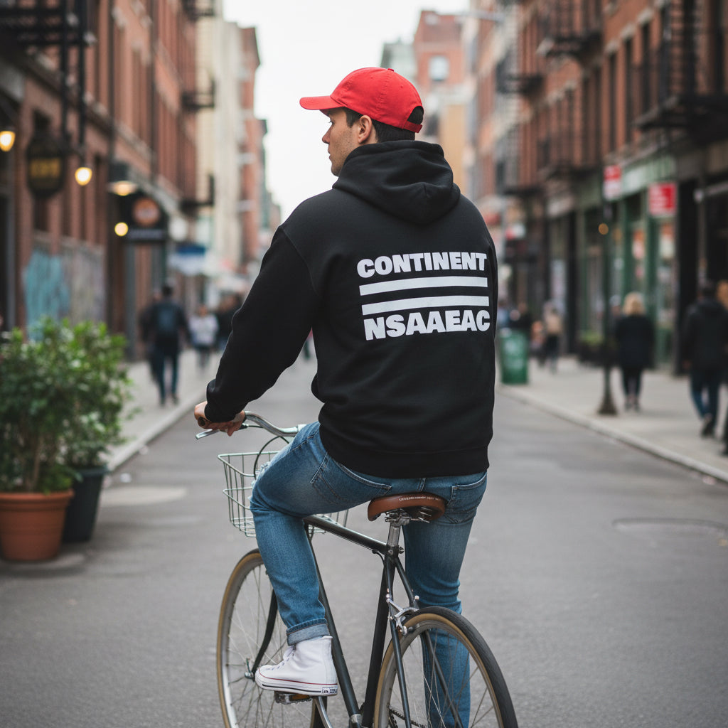 Continents Full Zip Hooded Sweatshirt Printify