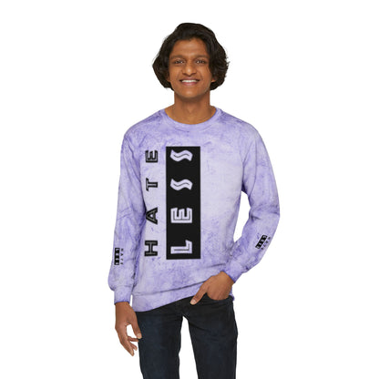 Color Blast Crewneck Sweatshirt - Hate Less Statement Apparel