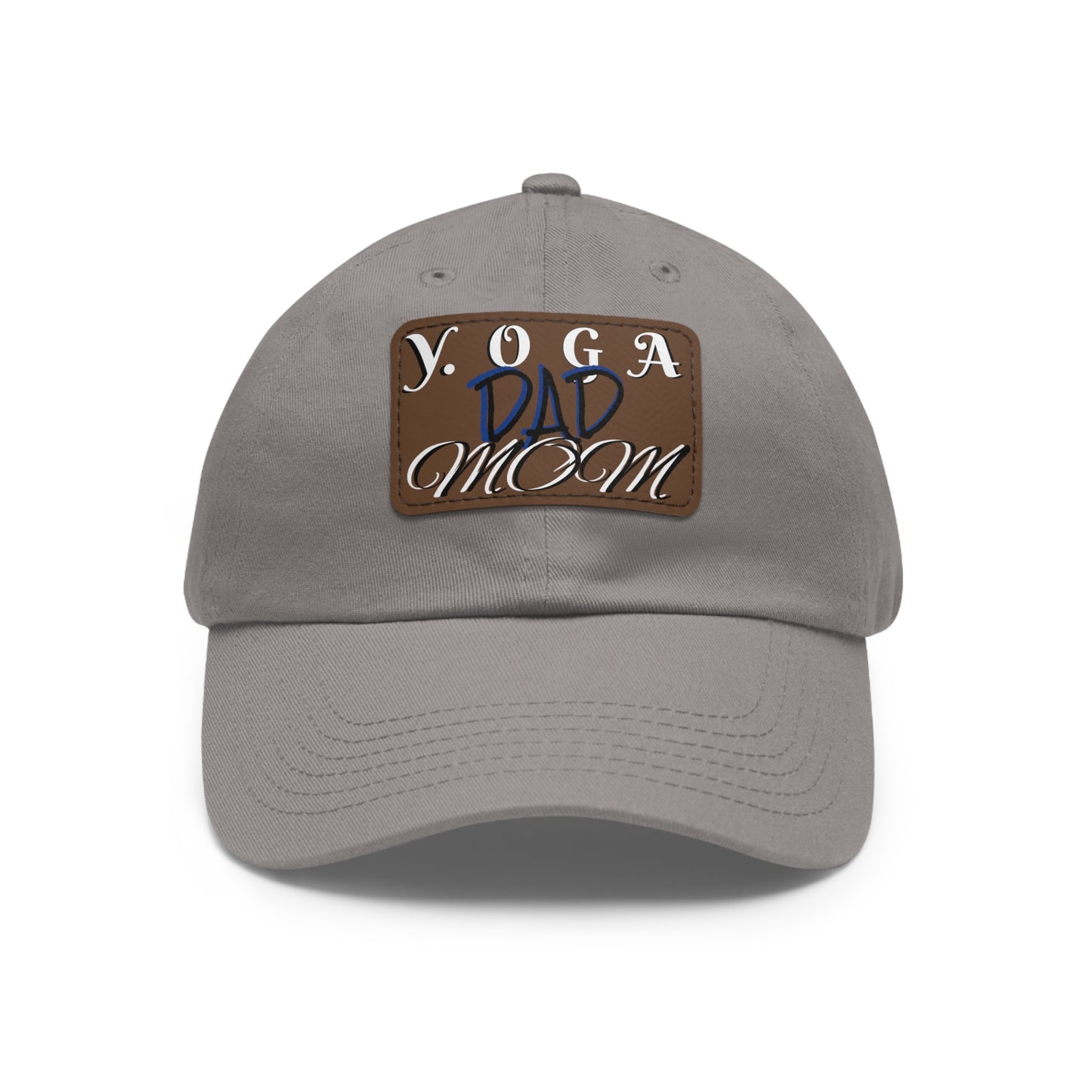 Yoga Dad Hat with Leather Patch