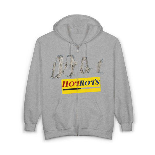 Retro Graphic Hoodie - Unique Zip Up Sweatshirt for Creative Minds, Statement Piece, Casual Wear, Gift for Art Lovers, Vintage Style Printify