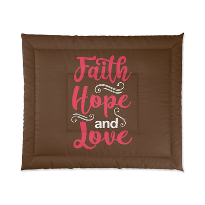Faith Hope And Love Comforter