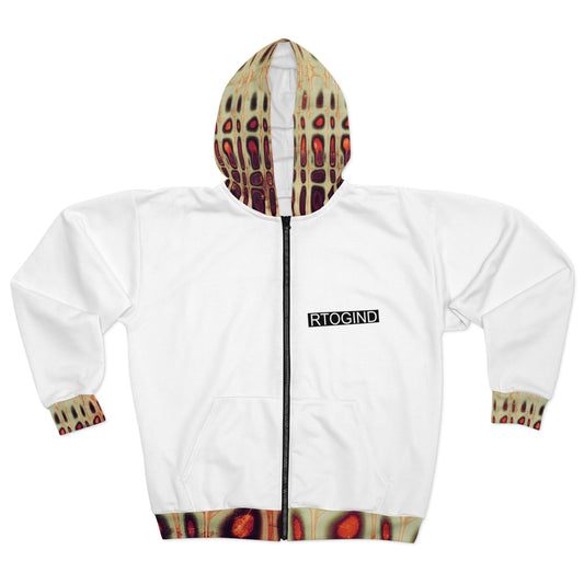 RCNSONS Unisex Zip Street Walk Hoodie (AOP)