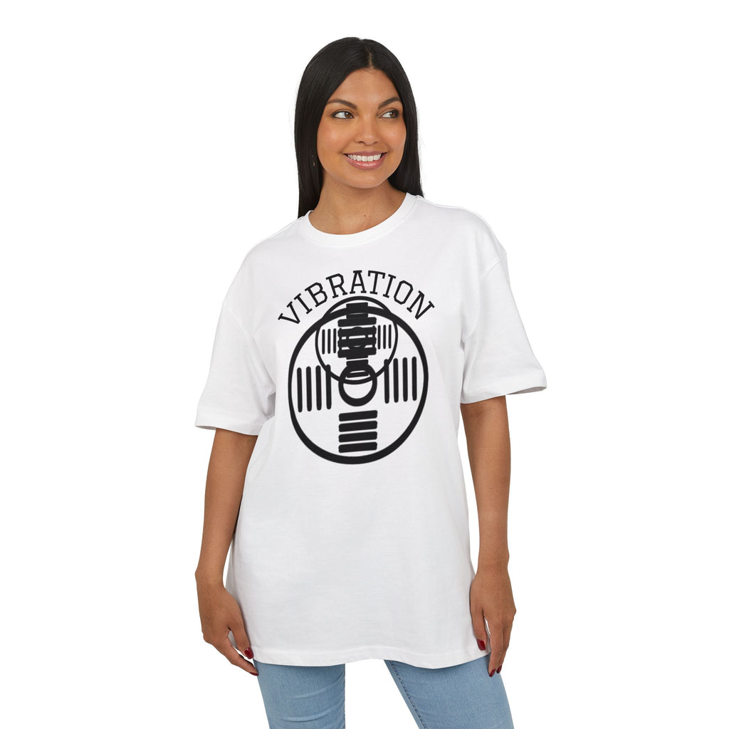 Unisex Vibration Oversized Tee | Comfortable Streetwear, Gym Apparel, Gift for Fitness Lovers, Casual Daily Wear, Graphic Tee