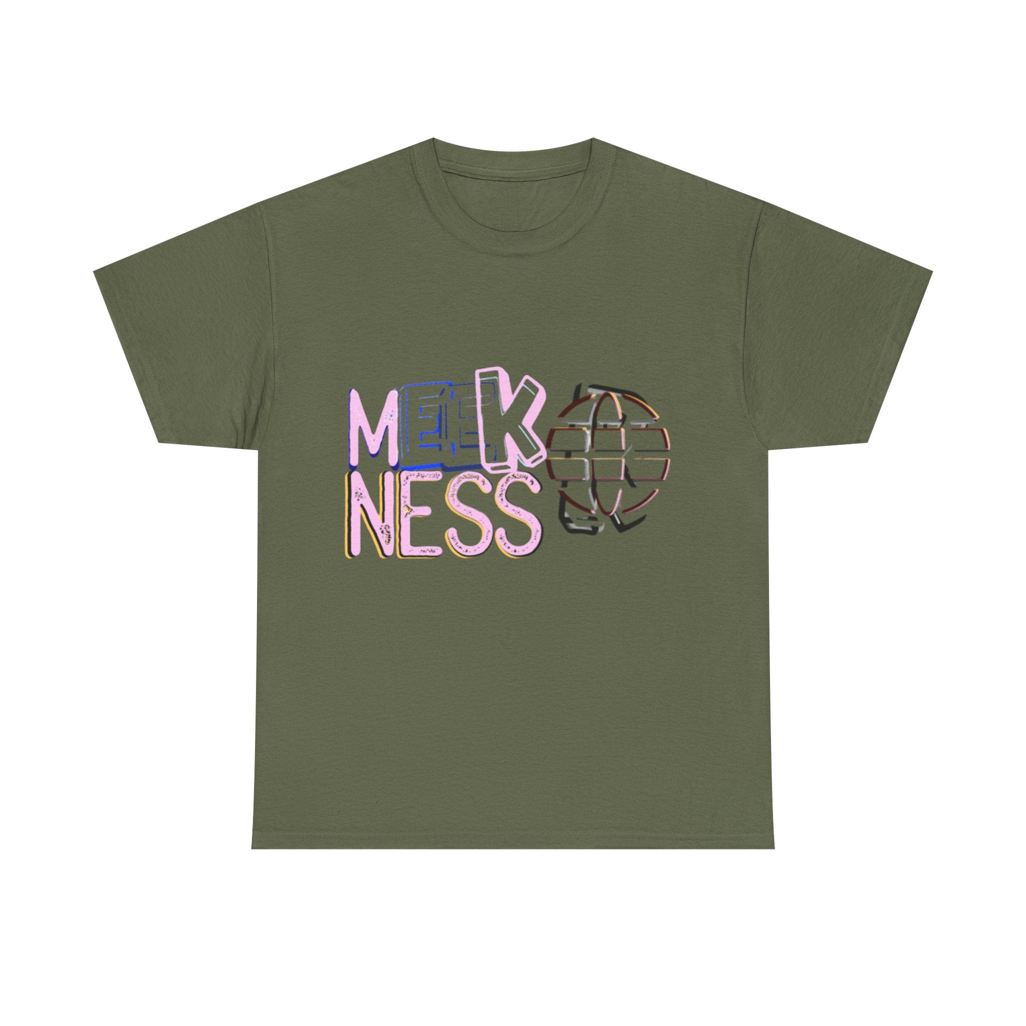 Unisex Heavy Cotton Tee - 'MEEKNESS' Graphic Shirt for Casual Wear