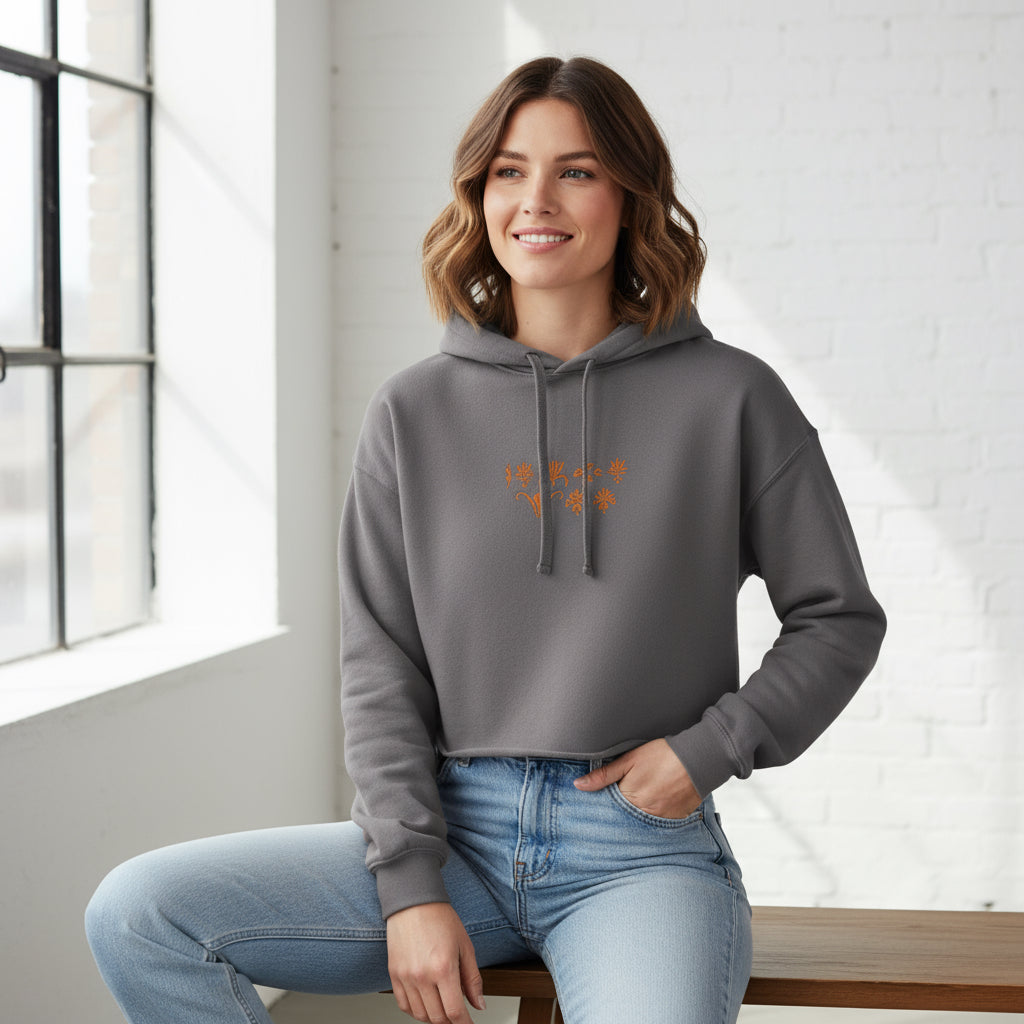 Trendy Women's Cropped Hoodie,  Streetwear, Fitness, Fashion Statement Printify