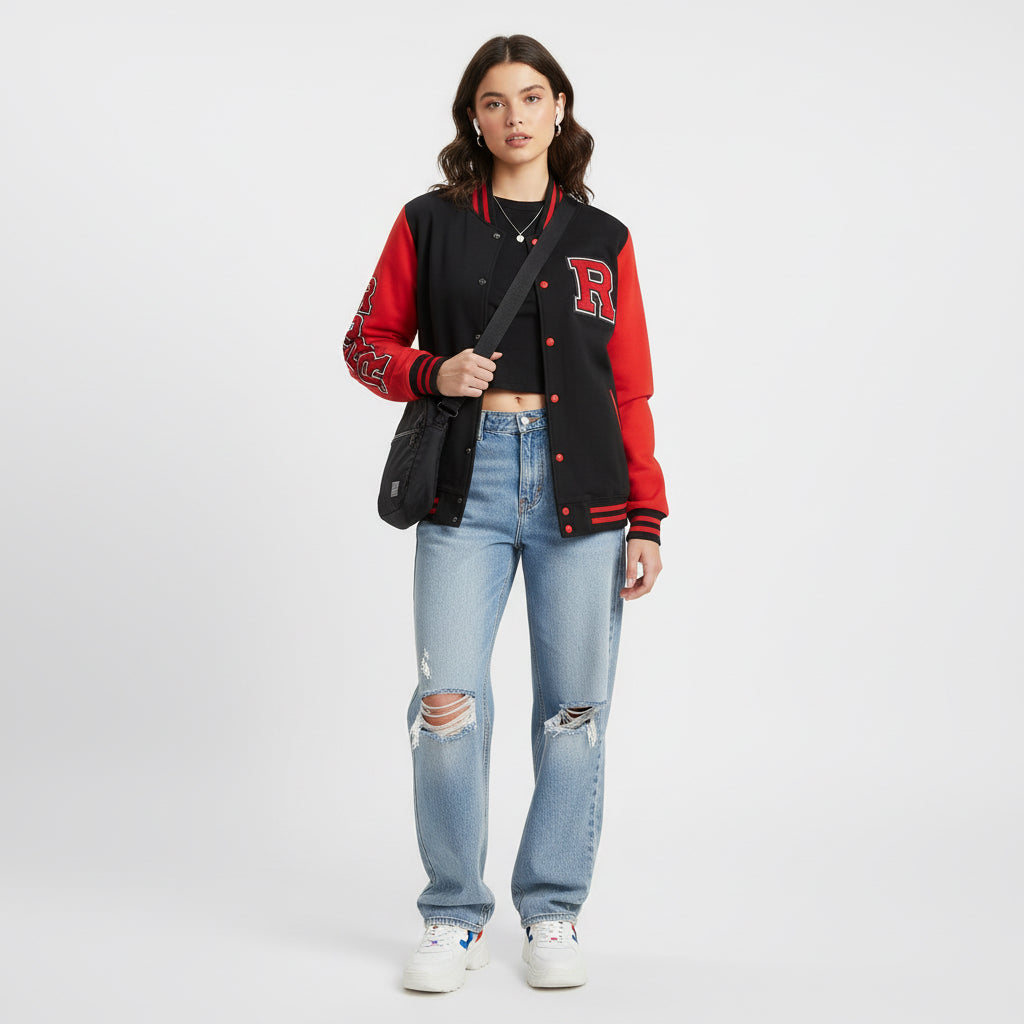 Letterman Jacket R Design Printify