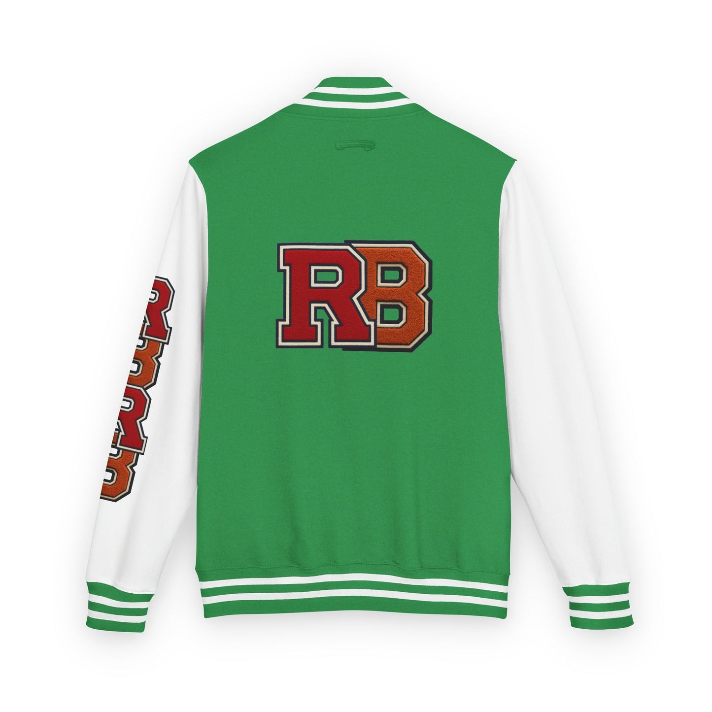 Letterman Jacket - RB Varsity Embroidered Retro Baseball Letter Jacket Printify