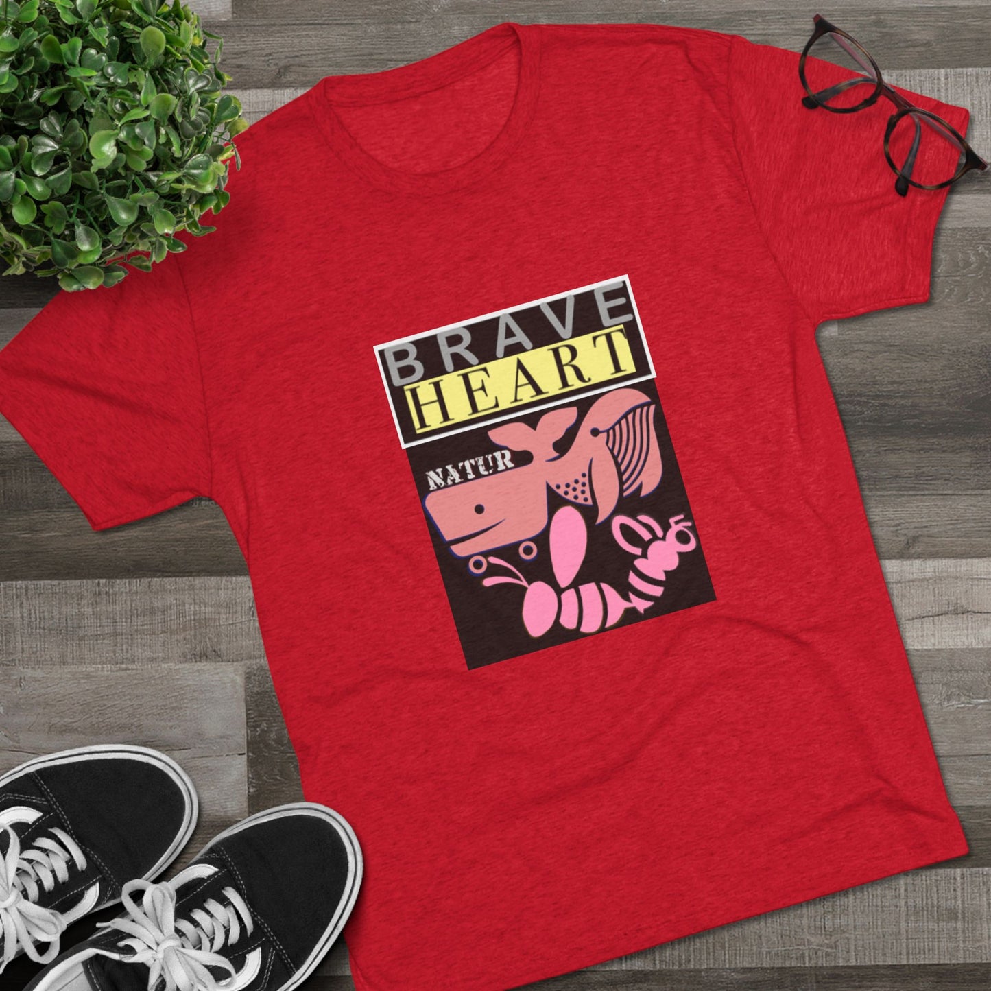 Brave Heart Tri-Blend Unisex T-Shirt