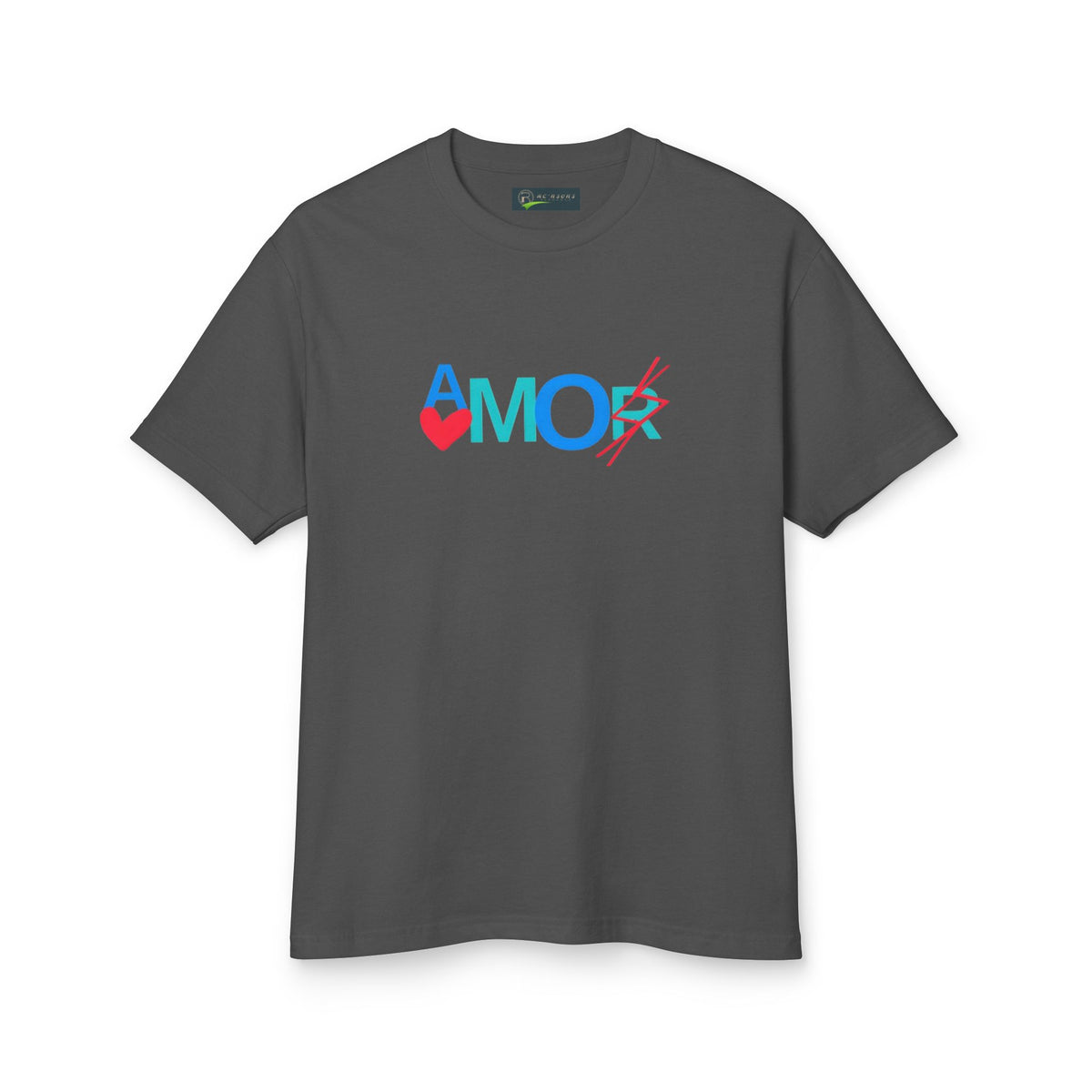 T-Shirt AMORX Unisex Garment-Dyed Heavyweight Cotton Tee