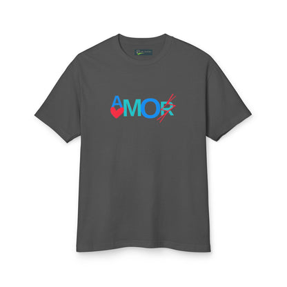 T-Shirt AMORX Unisex Garment-Dyed Heavyweight Cotton Tee