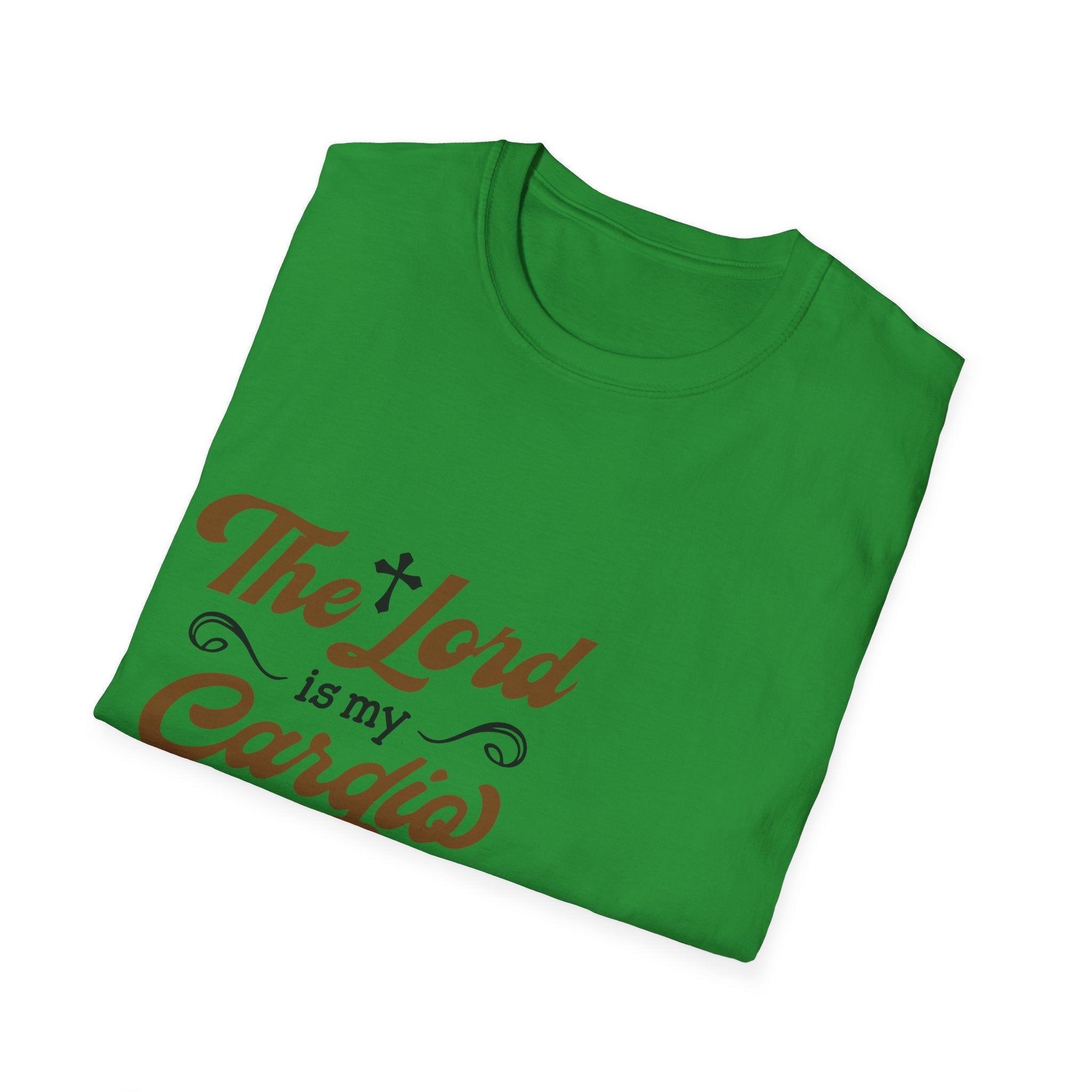 Faith-Inspired Unisex T-Shirt, The Lord is My Cardia, Christian Apparel, Spiritual Gift, Everyday Comfort Wear, Perfect for Church, [...] Printify
