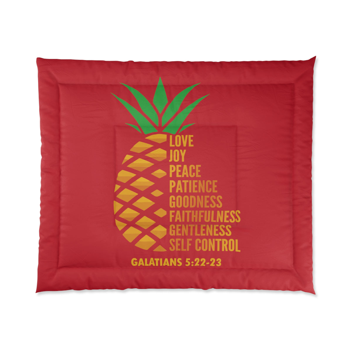 Love Joy Peace Comforter