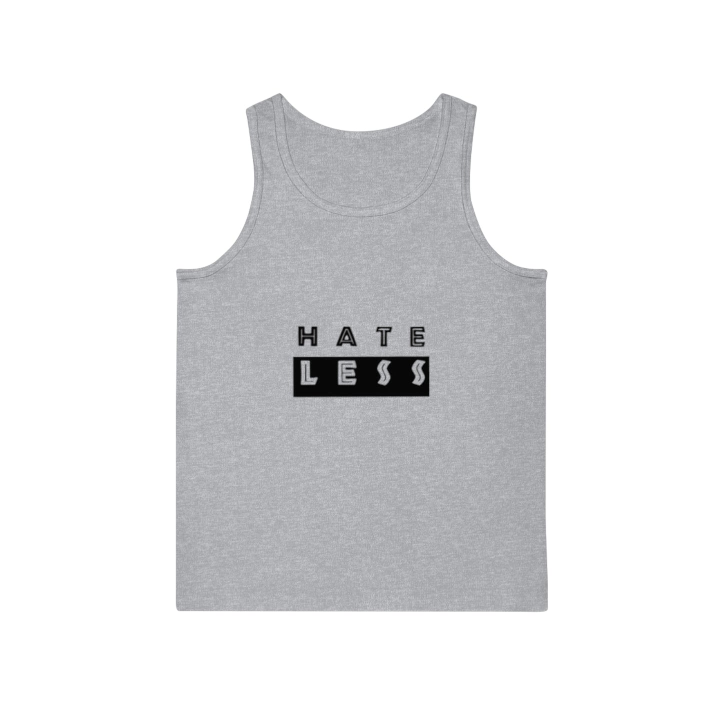 Unisex Softstyle™ Tank Top - 'HATE LESS' Inspirational Tee for Positive Vibes
