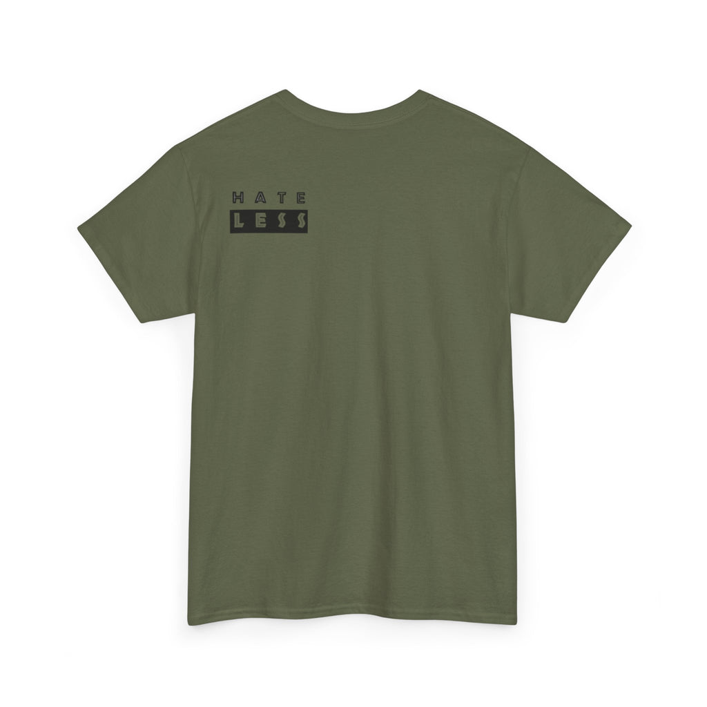 HATE LESS Unisex Heavy Cotton Tee - Comfortable Casual Wear