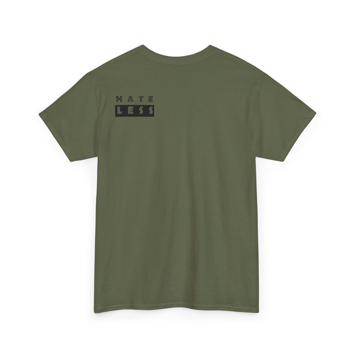 HATE LESS Unisex Heavy Cotton Tee - Comfortable Casual Wear