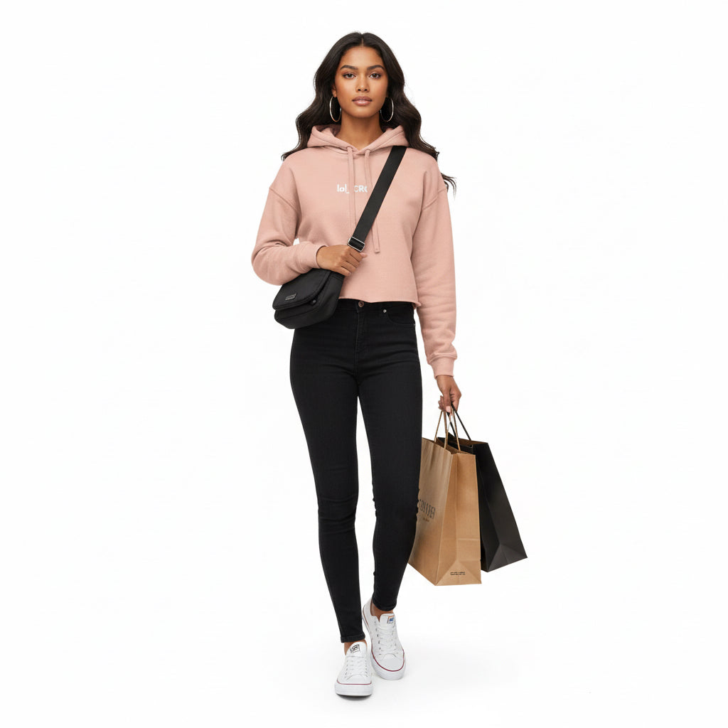 Cropped Hoodie Touchdown Design Printify