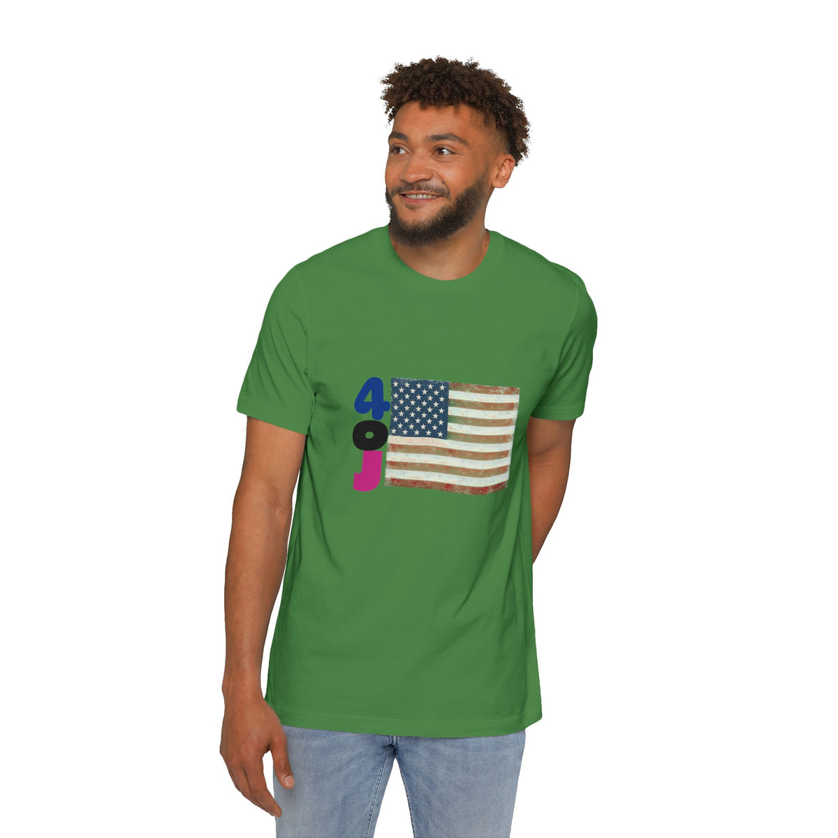 USA Flag Short-Sleeve T-Shirt, Patriotic Tee for Independence Day, Casual Wear, Gift for Veterans, Summer Style