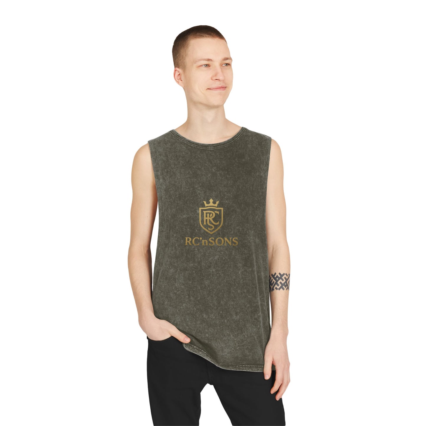 Stonewash Tank Top for Casual Comfort | Unisex Summer Apparel, Streetwear, Workout Gear, Festival Outfit, Gift Idea