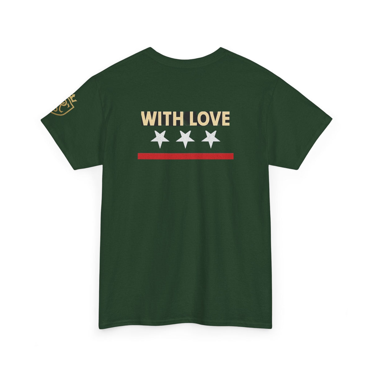 Stylish Unisex Heavy Cotton Tee - 'With Love' Statement Shirt, Casual Wear, Gift for Her, Gift for Him, Everyday Comfort Printify