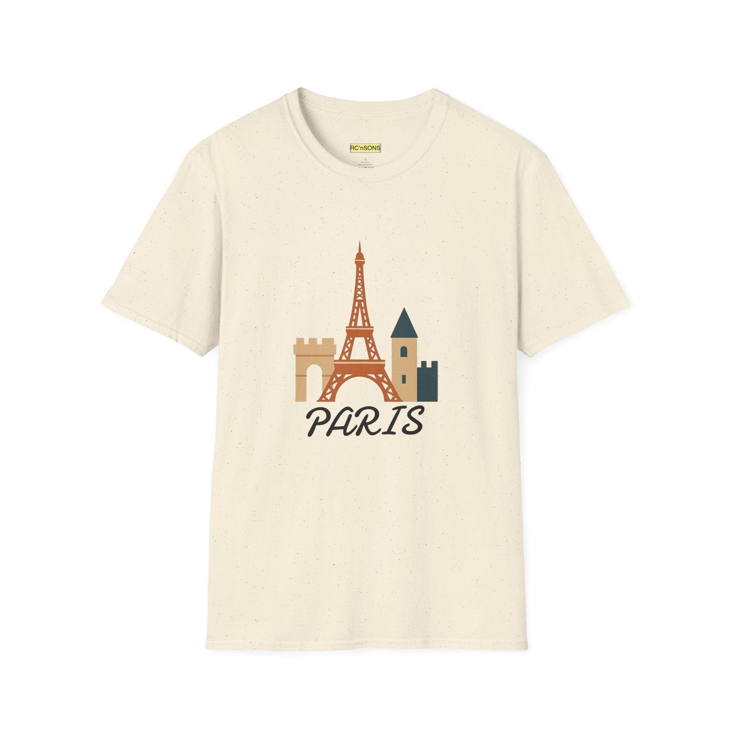 Paris Eiffel Tower Unisex T-Shirt, Travel Shirt, Vacation Tee, Parisian Style Apparel, Souvenir Clothing Printify