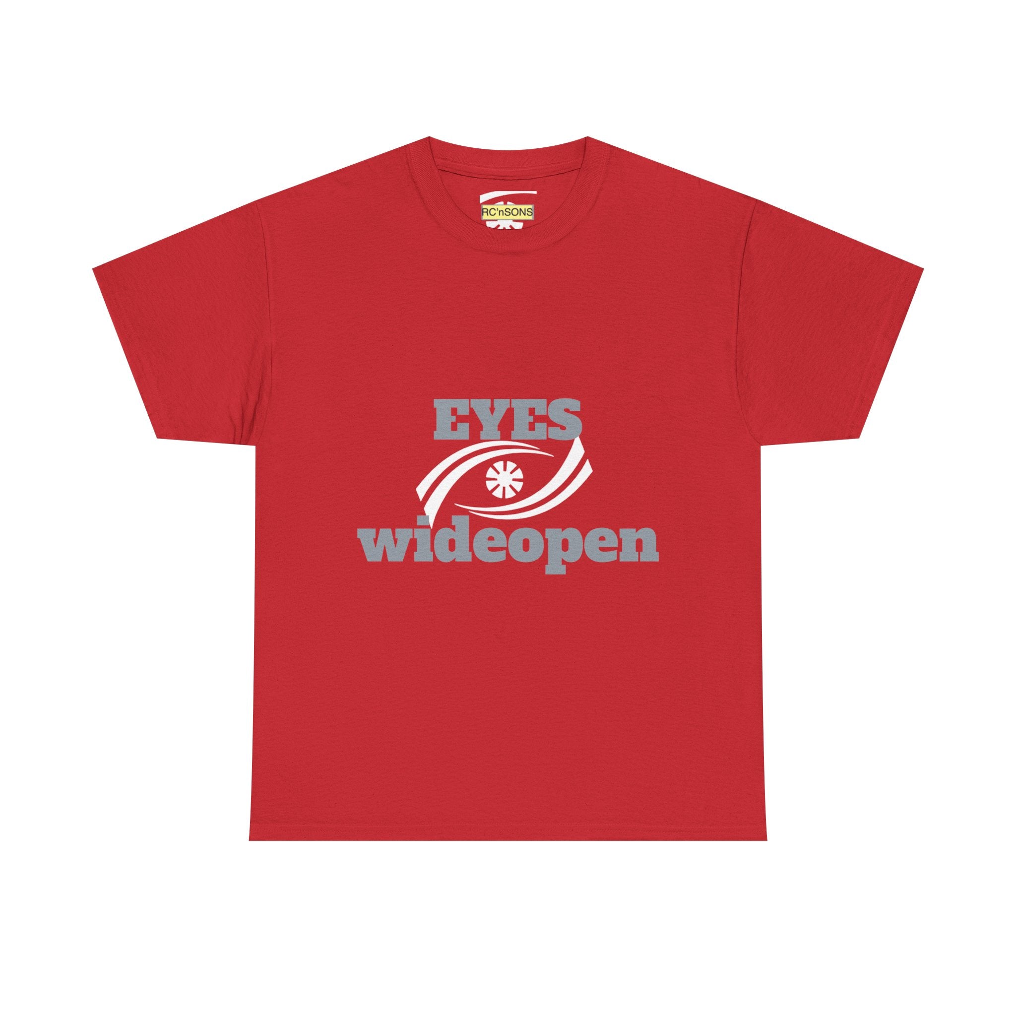 Eyes Wide Open Unisex Heavy Cotton Tee | Everyday Wear, Gift for Dreamers, Casual Shirt, Inspirational Apparel, Unisex T-Shirt Printify