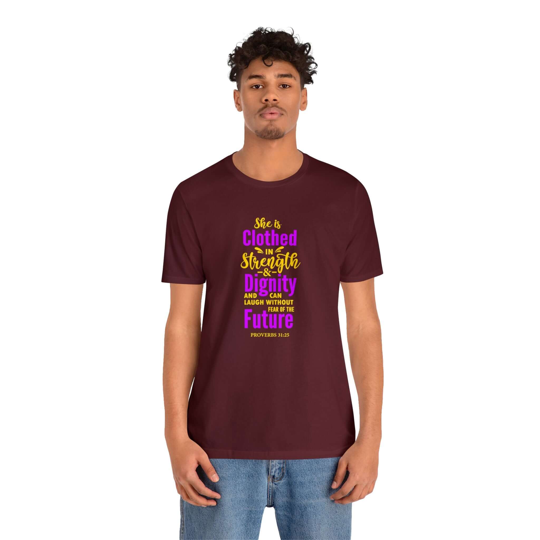 She Is Clothed In Strength Unisex Tee - RC’nSONS