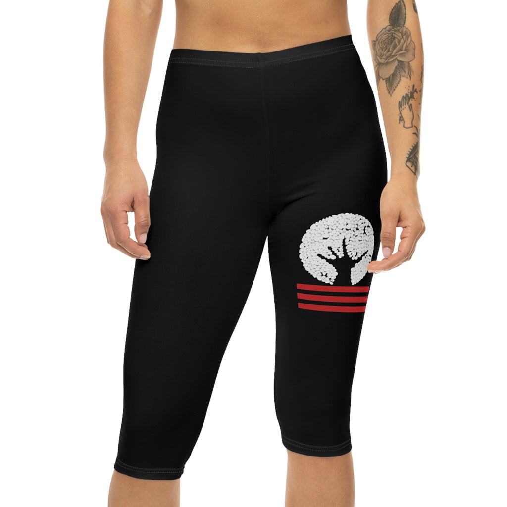 Stylish Women's Capri Leggings with Motivational Design, Perfect for Yoga, Pilates, Casual Wear, Gifts for Her, Relaxation Printify