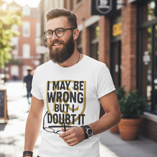 Unisex Graphic Tee - 'I May Be Wrong But I Doubt It' Printify
