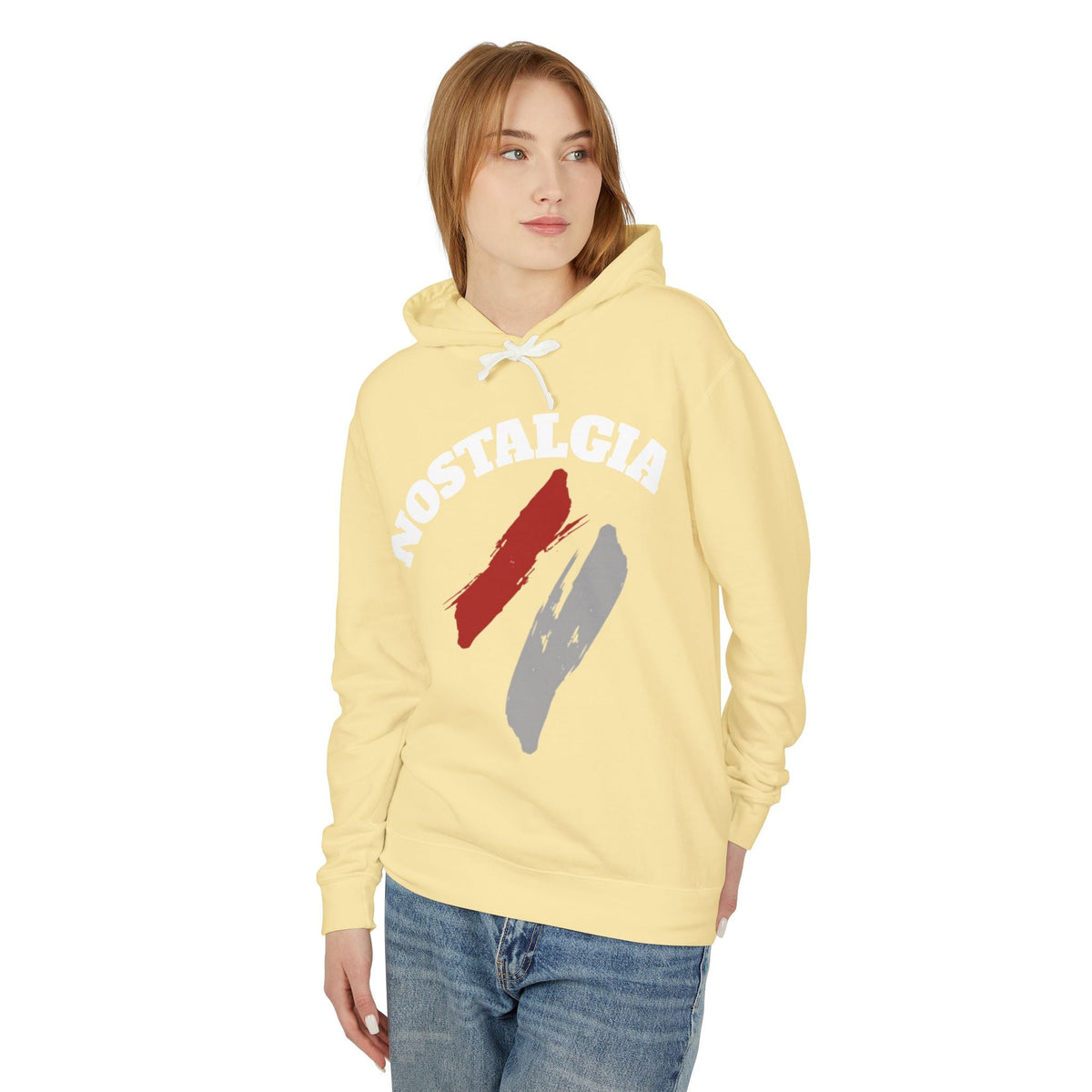 Nostalgia Hoodie: Unisex Lightweight Sweatshirt for Cool Days, Casual Wear, Gift for Friends, Retro Aesthetic, Perfect for Spring Printify