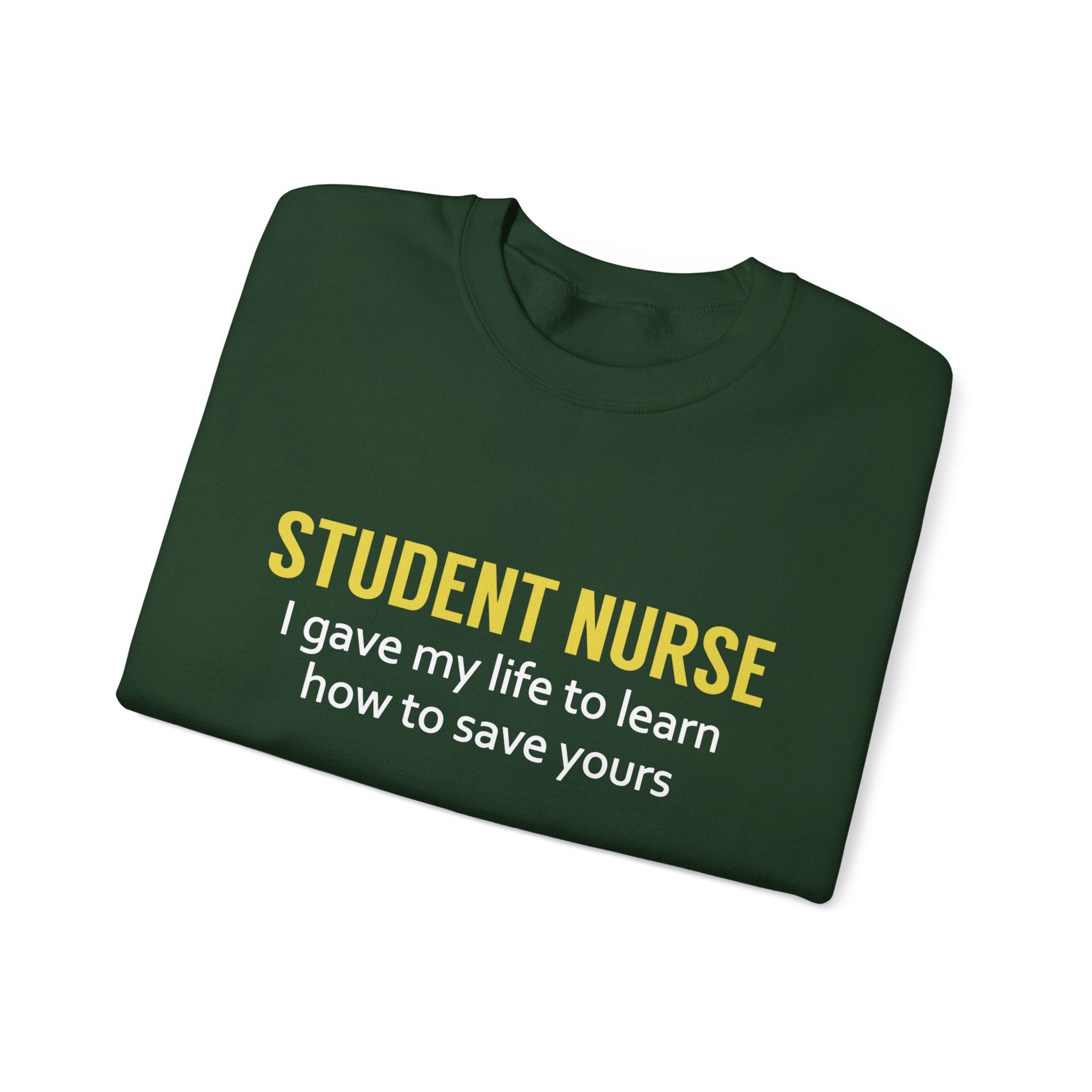 Sweat-shirt unisexe étudiant infirmière 